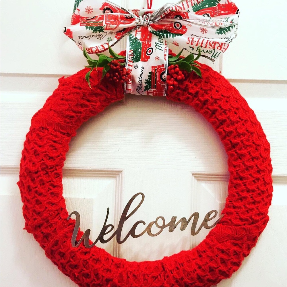 Sweater wreath
